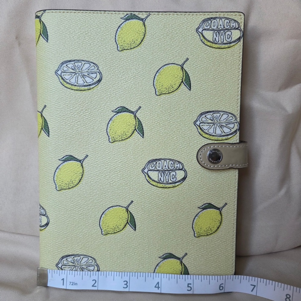Coach Lemon Notebook Cover + insert - Picture 5 of 11